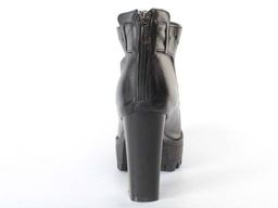 04-M3-1479 BLACK Ботинки зимние женские (натуральная замша, натуральный мех)