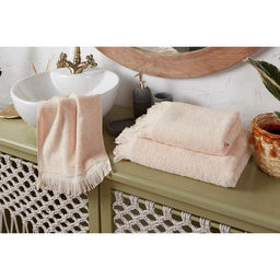 Полотенце махровое LoveLife Fringe 30х60 бежевый, 100% хлопок, 360 г/м2  фото 5