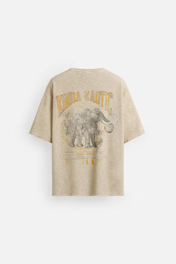 TEXTURED PRINT KNIT T-SHIRT - Zara фото 8