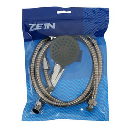Набор для душа ZEIN Z0101, держатель для душа, шланг 150 см, гайки металл, лейка 1 режим
