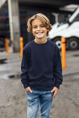 Pembe-Ekru K?z Cocuk Mevsimlik-Ince Bisiklet Yaka 2li Basic Orme Sweatshirt TKDAW25SW00000 - Trendyolmilla фото 8