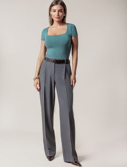 VILATTE / Футболка из премиального хлопка с эластаном  фото 23