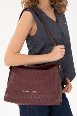 Женская бордовая красная сумка через плечо Неожиданная скидка в корзине - U.s. polo assn фото 2