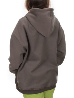 KD722 DK. GRAY Худи женское на флисе