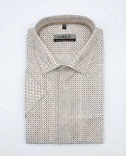 Сорочка мужская короткий рукав GREG 153/201/5207/Z/1p