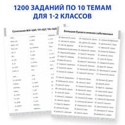 Обучающая книга Тренажёр по русскому языку 1-2 класс, 102 листа - Буква-Ленд фото 3