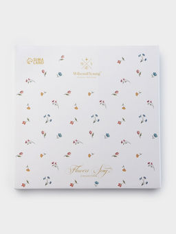 Тарелка WY Flowers song, d=26.5 см, фарфор, белая