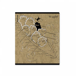 Цена за 5 шт. Тетрадь общая ученическая ErichKrause Овечки, 48 листов, клетка, крафт-картон_MIX-PACK  фото 3