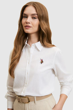 Kad_n Beyaz Uzun Kollu Basic G_mlek - U.s. polo assn фото 2