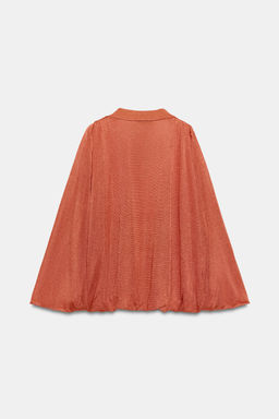 TOP PUNTO CUELLO POLO / Naranja - Zara фото 6