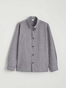 Uzun Kollu Ekose Erkek ?ocuk G?mlek