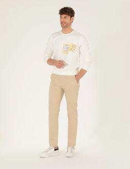 Camel Regular Fit Basic Kanvas Pantolon