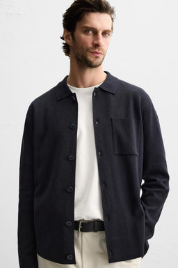 COTTON CARDIGAN WITH POCKET - Zara фото 2