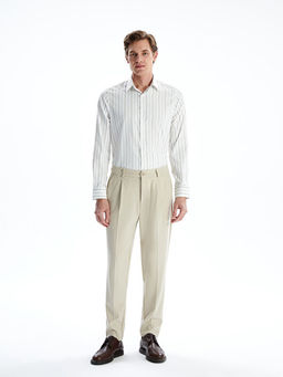 Slim Fit Uzun Kollu ?izgili Erkek G?mlek