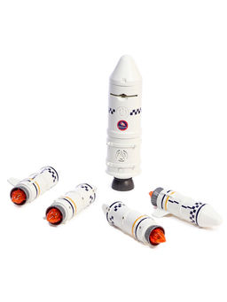 УЦЕНКА Игровой набор 5в1 Ракета, свет, звук, дым, с проектором и фигурками