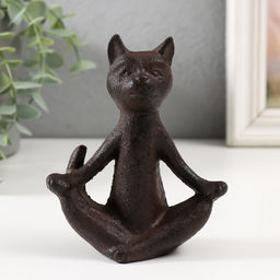 Фигурка чугун «Кот: Дзен», 10×5×12 см