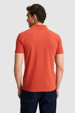 Erkek Slim Fit Polo Yaka Kiremit Basic Ti__rt - U.s. polo assn фото 5