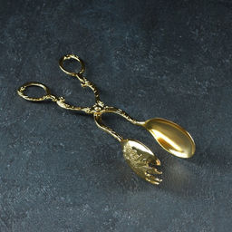 Щипцы для подачи «Рахат золото», h=22 см, цвет золотистый