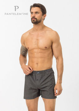 Мужские трусы-боксеры PMBB-397 Геометрия бежевая - Pantelemone фото 4