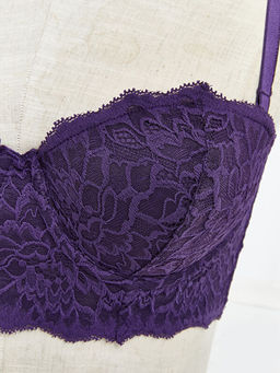 Balenli Dolgusuz Dantelli Straplez S?tyen