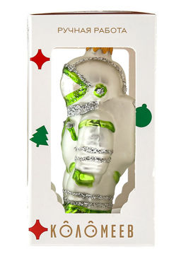 Елочное украшение Космонавт 11см б.уп. ЗЕЛЕНЫЙ - Коломеев фото 3