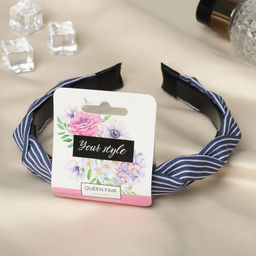 Цена за 2 шт. Ободок для волос «Амалия», полосы, 2 см, МИКС