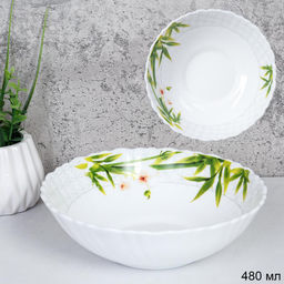 Салатник 480 мл 155 мм тарелка глубокая / TW-60 (6773) /уп 6/72/ Бамбук с орхидеей
