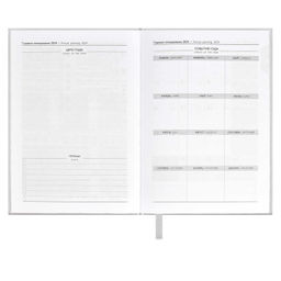 Ежедневник датированный 2024 ESCALADA, А6+, 176 л., арт. 63797/ 20 ПЛОНЖЕ МЕТАЛЛИК СЕРЕБРЯНЫЙ  фото 7