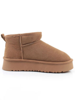 04-PF8520-2 LT. BROWN Угги женские (натуральная замша, 100% шерсть)