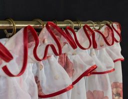 Готовые шторы арт. 0025/300, ДОРА, занавеска из ВУАЛИ, размеры 300 см ширина х 260 см высота, на шторной ленте. - Haft фото 3