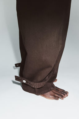 TRF BALLOON MID-WAIST JEANS WITH BELT LOOPS - Zara фото 3