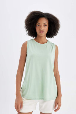 DeFactoFit Длинный крой с круглым вырезом для спортсменов из модала