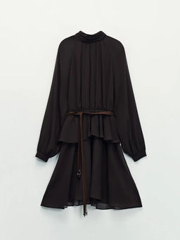 Платье мини с поясом / Zarina  фото 11