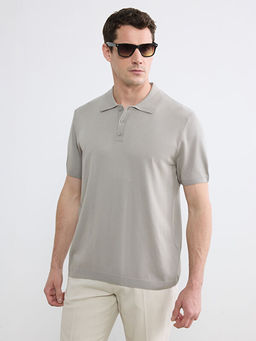 Polo Yaka Erkek Triko Kazak