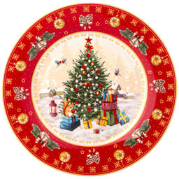 НАБОР ТАРЕЛОК ЗАКУСОЧНЫХ LEFARD ЕЛКА 4 ШТ. 20,5 СМ КРАСНЫЙ (КОР=6НАБ.)  фото 3