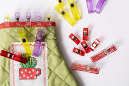 Gamma QC-02 Клипсы для фиксации сталь пластик 2.6 см 10 шт в блистере