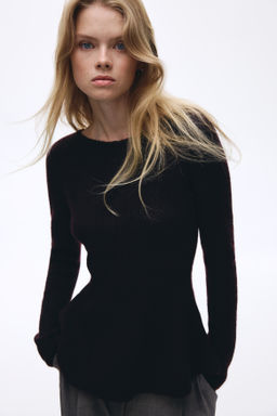 Jersey en punto de canal? con peplum - H&m фото 5