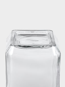 Банка для сыпучих Доляна «Призма», 750 мл, 9×14.5 см, с металлической крышкой, стекло, прозрачная