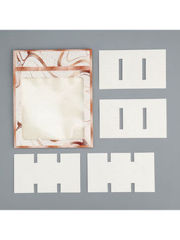 Цена за 5 шт. Коробка для конфет, кондитерская упаковка, 9 ячеек, «Мрамор», 14.5×14.5×3.5 см