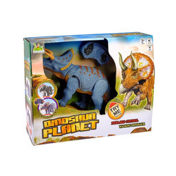 Динозавр радиоуправляемый Трицератопс, световые и звуковые эффекты, работает от батареек - Simaland фото 6