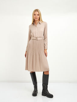 платье розовое с поясом