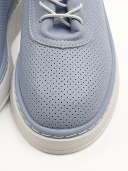 03-YH287-8 LT. BLUE Полуботинки летние женские (натуральная кожа)