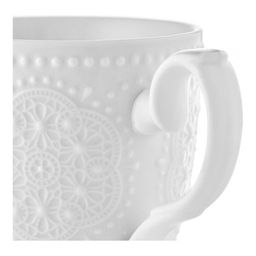 Кружка Walmer Vivien, 0.35 л, цвет белый  фото 3