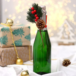 Украшение на бутылку Радости в Новом Году
