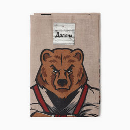 Фартук Доляна. Настоящий защитник, 70?60 см, рогожка,100% хлопок, 160 г/м?