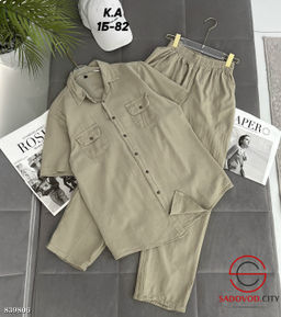 Костюм (рубашка и брюки) свободного кроя - Bruno фото 5