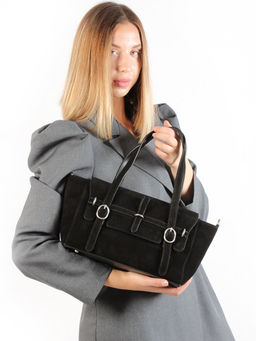 LACCOMA сумка M1067-черный натуральная замша