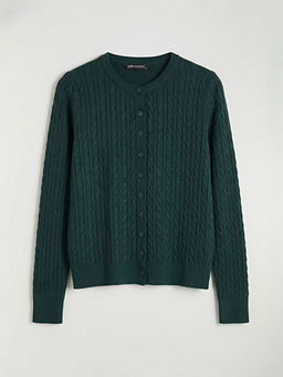 Bisiklet Yaka Desenli Kad?n Triko H?rka