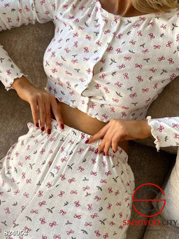 Пижама женская с рисунком