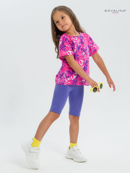 Костюм Актив надписи фуксия-вери-пери - Sovalina фото 3